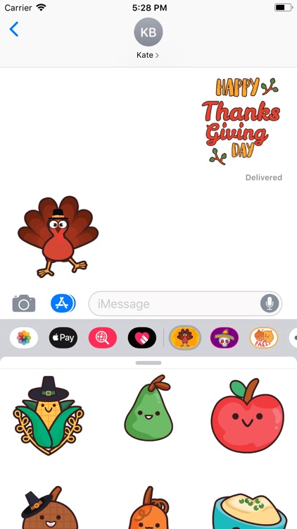 Thanksgiving Day Stickers * screenshot-3