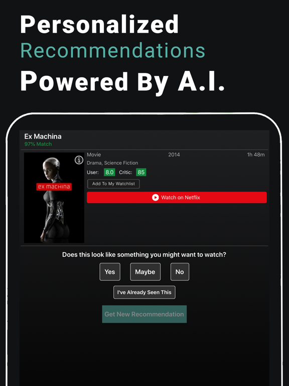 Watchmode iPad screenshot 3 - Entertainment app