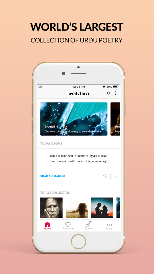 #1. Rekhta (iOS) By: Rekhta foundation