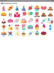 happy birthday cool stickers айпад изображения 2