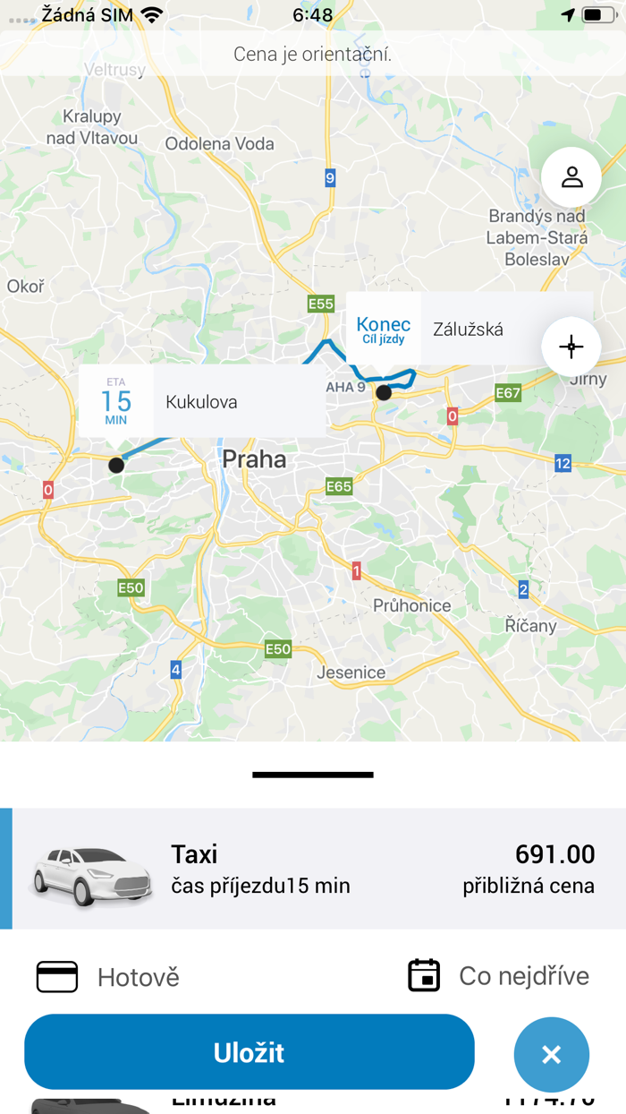 Profitaxi Nejlevnější taxi