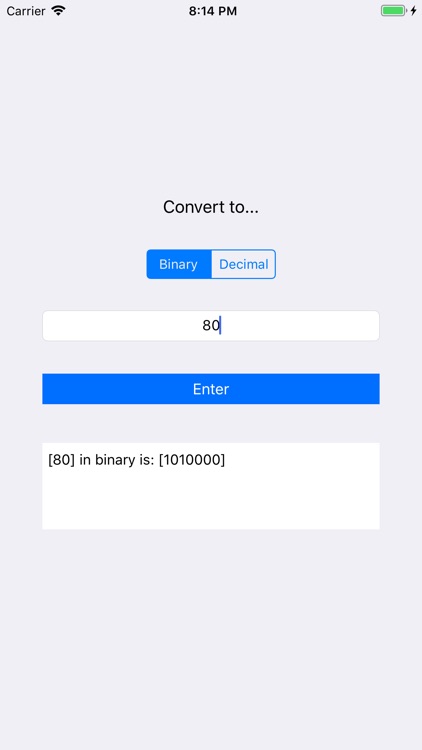 Converter - Binary and Decimal