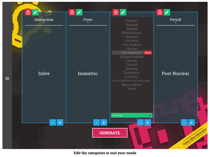 Awesome Game Idea Generator