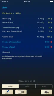 purine-kcal-rheumatism iphone screenshot 2