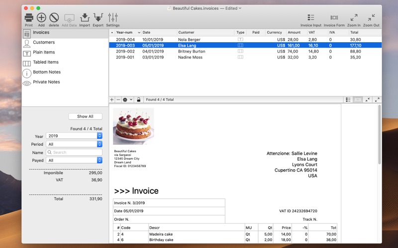 Invoices 3 for Mac