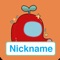 Among us Nickname creator help you create a cool nickname for your character in game