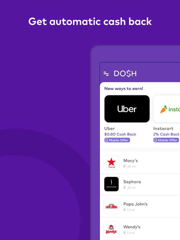 Screenshot #1 for Dosh: Find Cash Back Deals