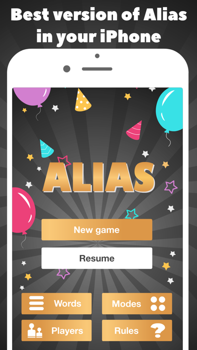 Alias party game & guess word Screenshot