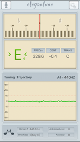 Elegantune Pro Chromatic Tuner screenshot