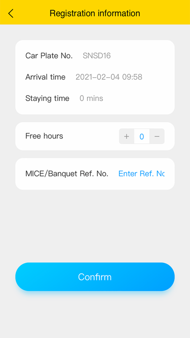 VPS Valet Parking System Screenshot