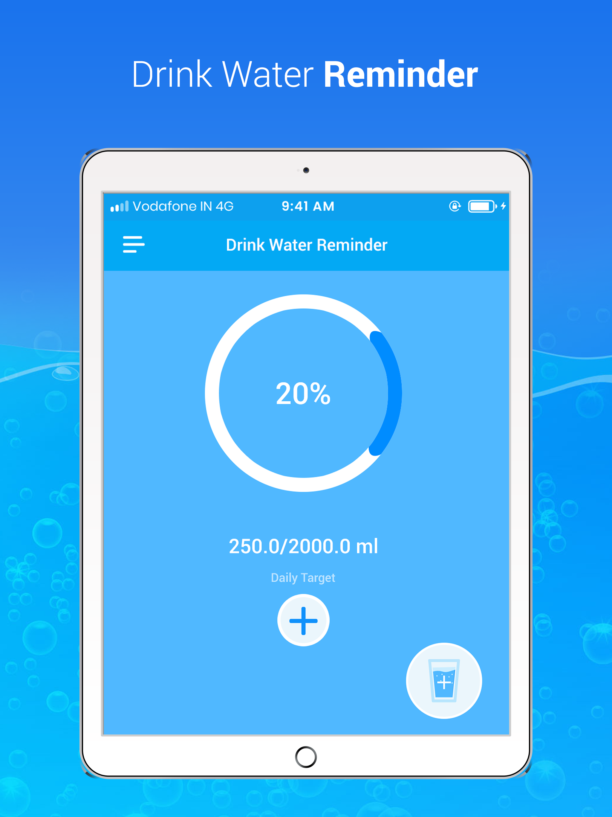 Drink Water Reminder : H2O screenshot 6