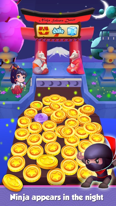 Coin Mania: Ninja Sakura Dozer Screenshot