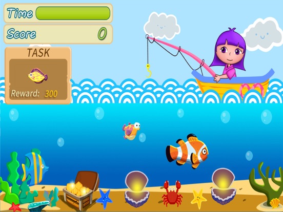 Anna's seaside Fishing Village iPad screenshot 2 - Entertainment app