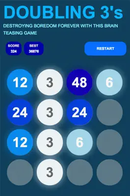 Game screenshot Doubling Threes apk