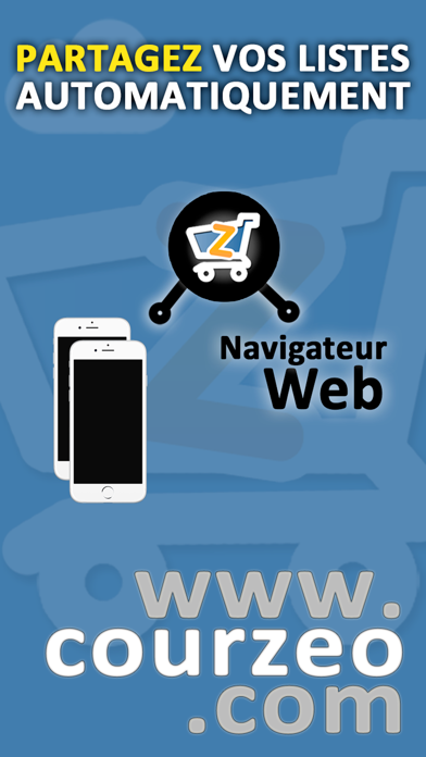 Screenshot #1 pour Liste de courses Courzeo Lite