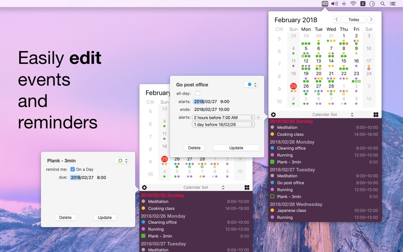 Screenshot #3 pour Calinsight - Menu Bar Calendar