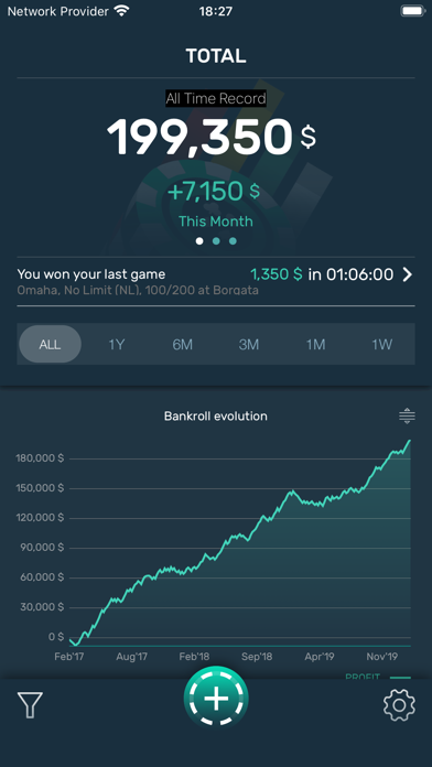 Poker Stack - Bankroll Tracker Screenshot