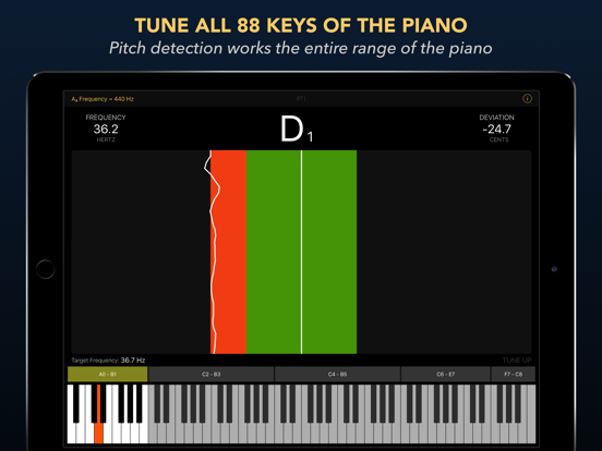 Piano Tuner PT1 iPad app afbeelding 2