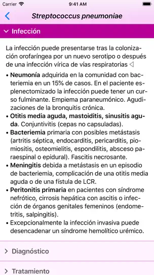 Captura de pantalla de Guía Mensa en iPhone 3