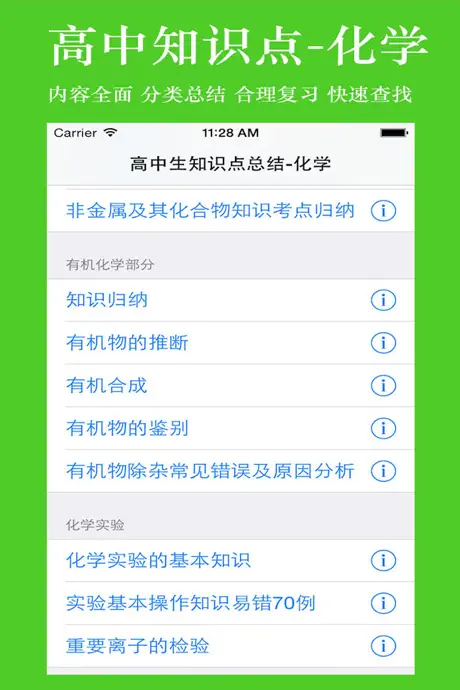 高中知识点总结大全-化学