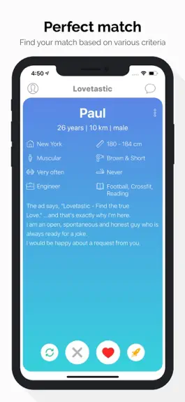 Game screenshot Lovetastic: Pictureless Dating apk
