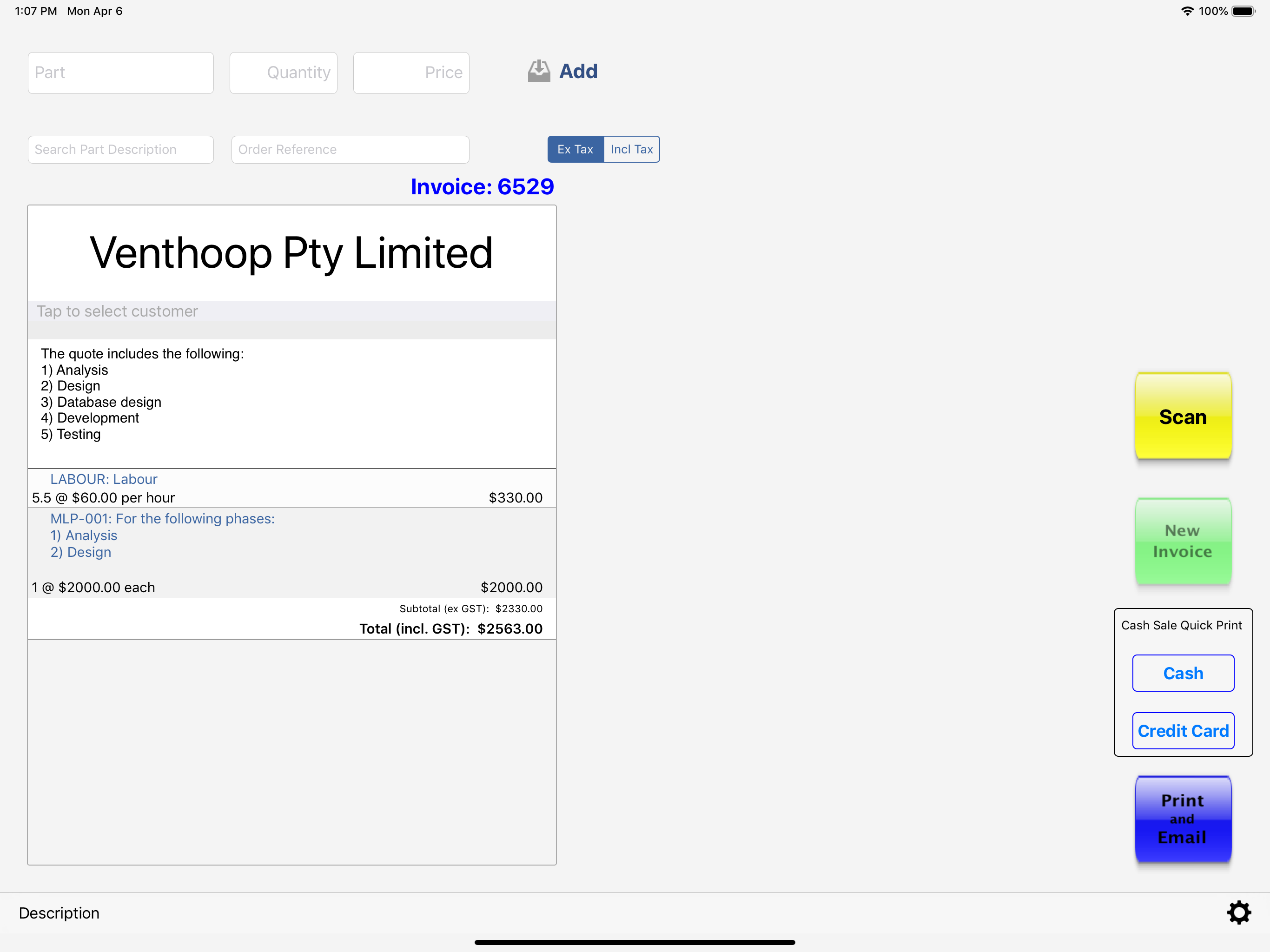 Invoice screenshot 7