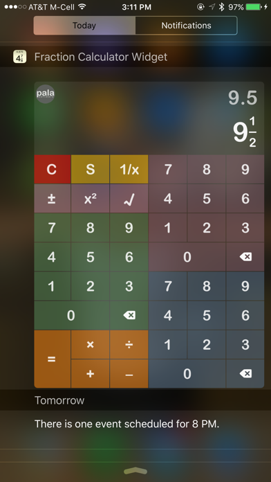 Screenshot #2 pour Fraction Calc by PalaSoftware