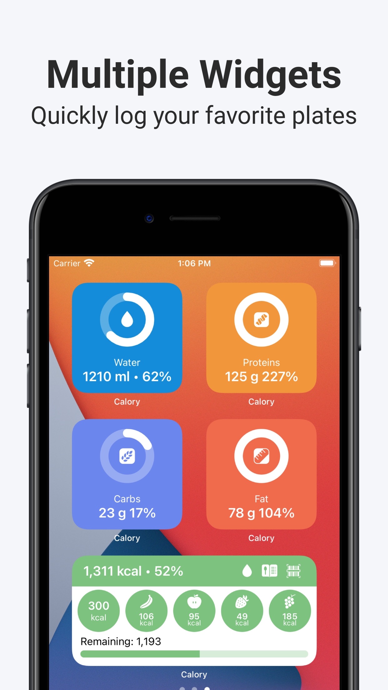 Screenshot do app Calory: Simple Calorie Counter