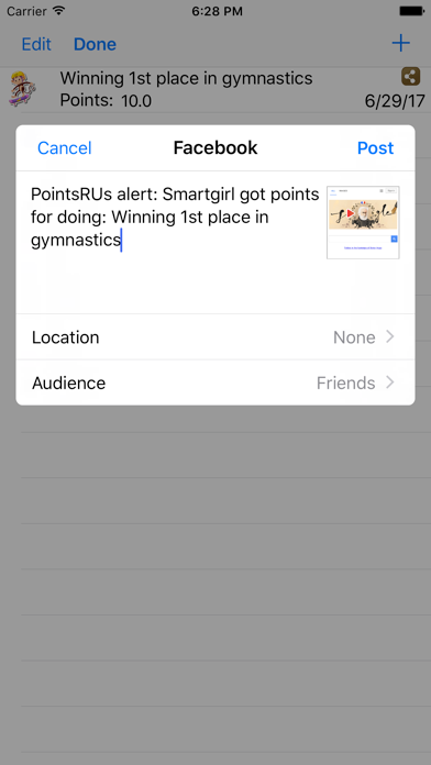 PointsRUs screenshot