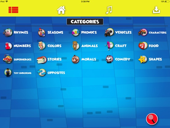 Kids First Videos & Rhymes iPad screenshot 8 - Education app