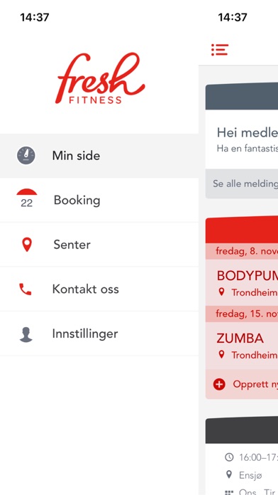 Fresh Fitness Norge Screenshot
