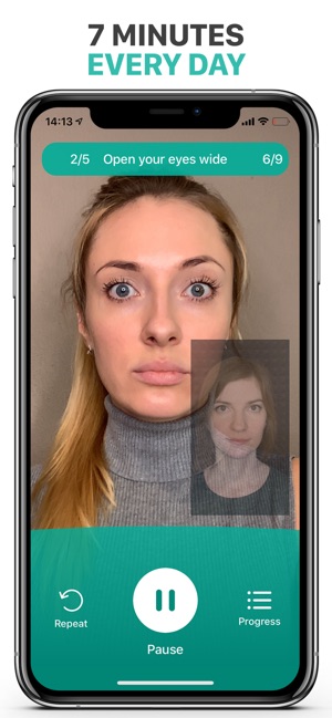 Facebuilding app: look younger
