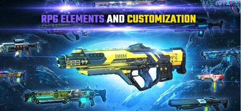 Shadowgun Legends: Online FPS - The app offers an extensive weapon armory and detailed customization options, allowing players to personalize their loadouts and character appearance.