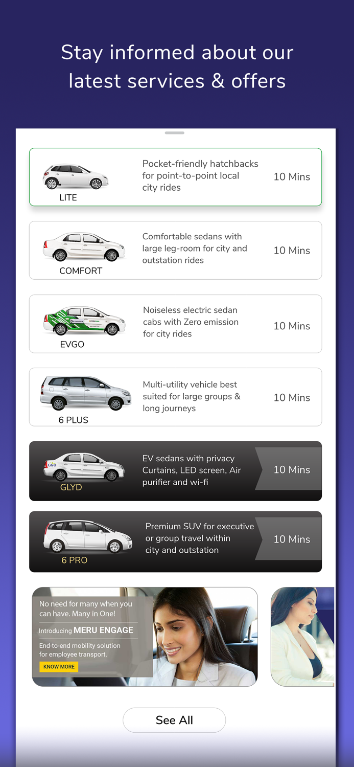 Meru Cabs-Local and Outstation
