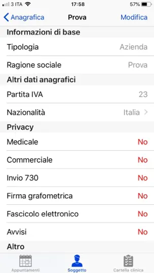 Capture d'écran de Vettore.Mobile sur iPhone 8
