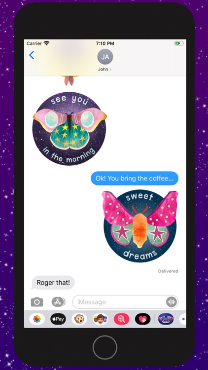Midnight Moth Bedtime Stickers screenshot-4