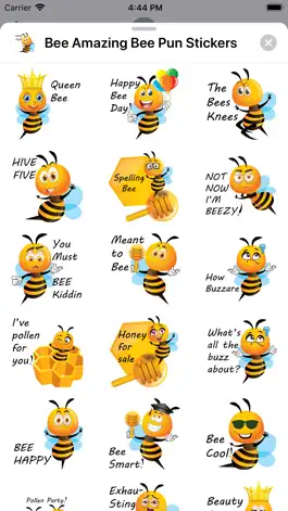 Game screenshot Bee Amazing Bee Pun Stickers apk