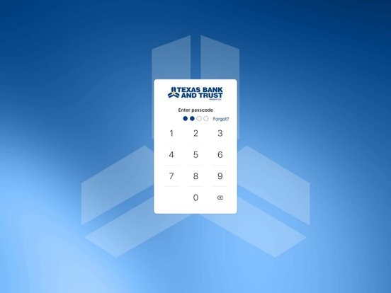 Texas Bank and Trust Mobile iPad screenshot 2 - Finance app