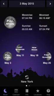 moon calendar iphone screenshot 1