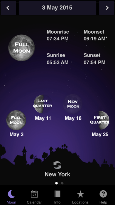 Moon Calendar review screenshots