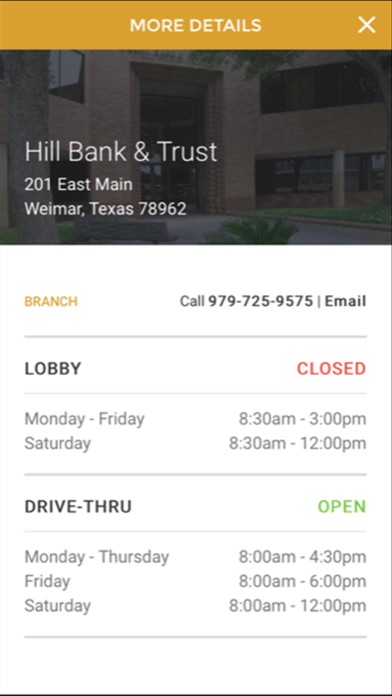 Hill Bank and Trust Co. Screenshot