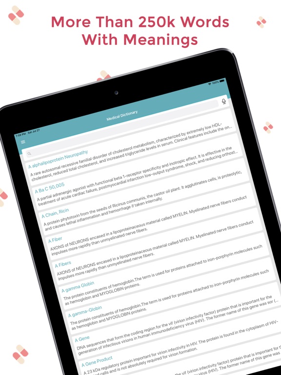 Screenshot #5 pour Medical Dictionary Offline Pre