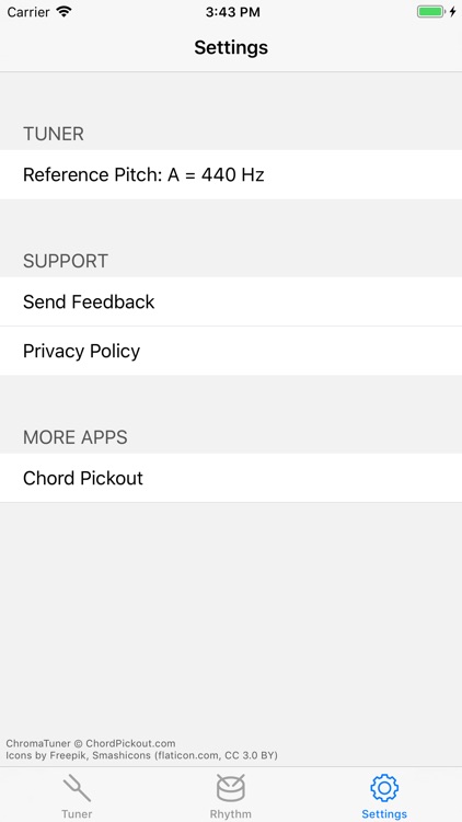 ChromaTuner: Guitar & Bass