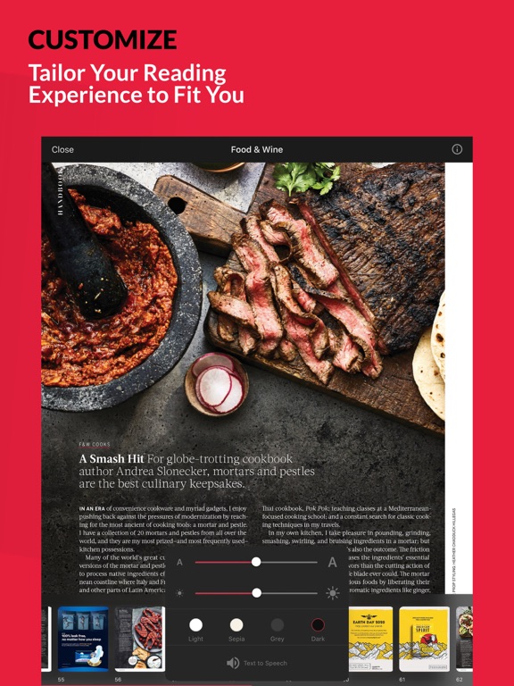 FOOD & WINE iPad screenshot 6 - Food & Drink app