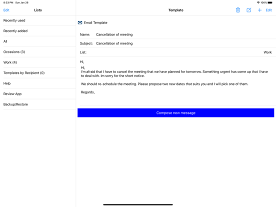 Screenshot #4 pour Email & SMS Templates