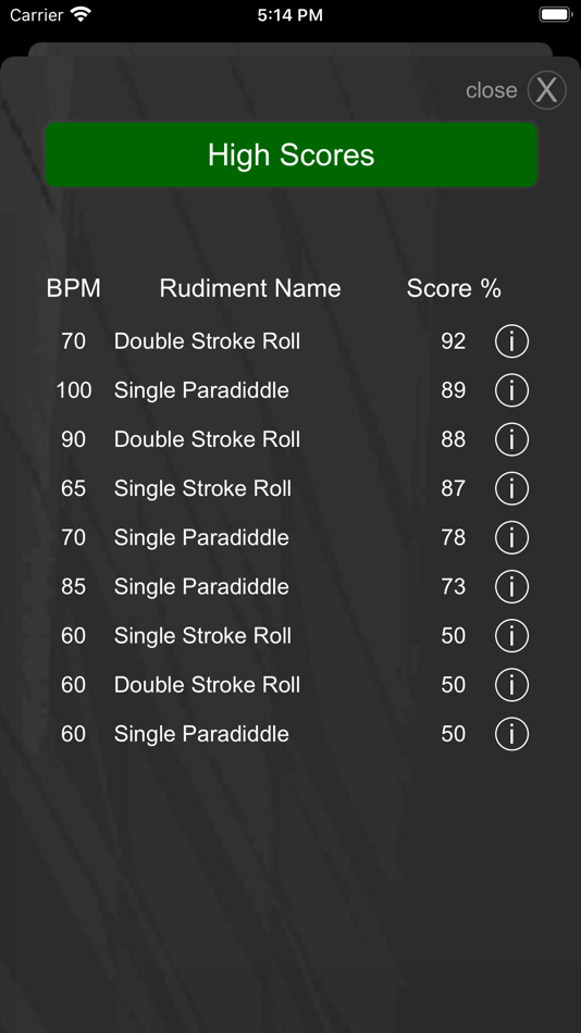 #6. Drummer ITP - Rudiment Trainer (iOS) 由: RT Sixty Ltd