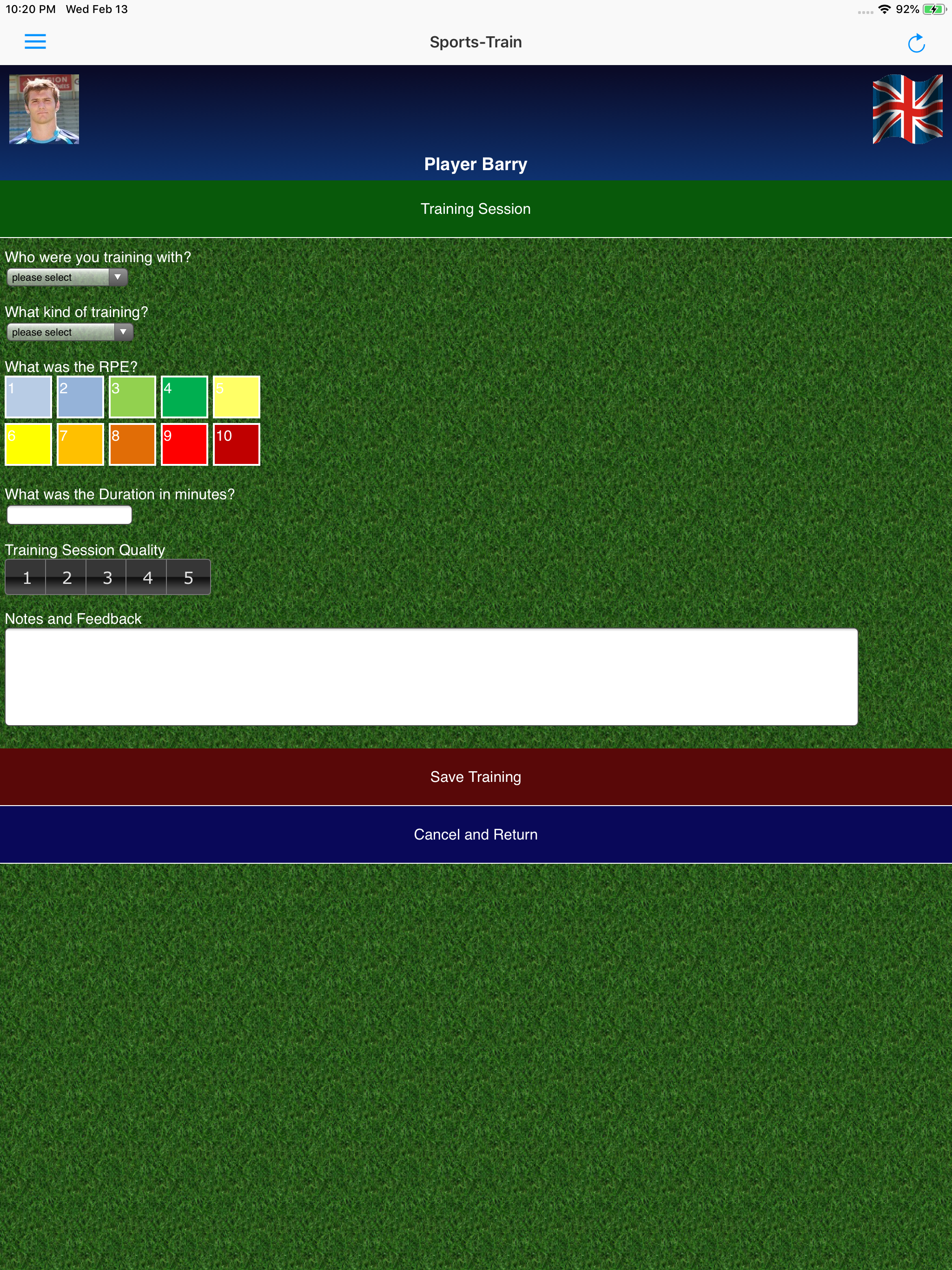 Sports-Train screenshot 8