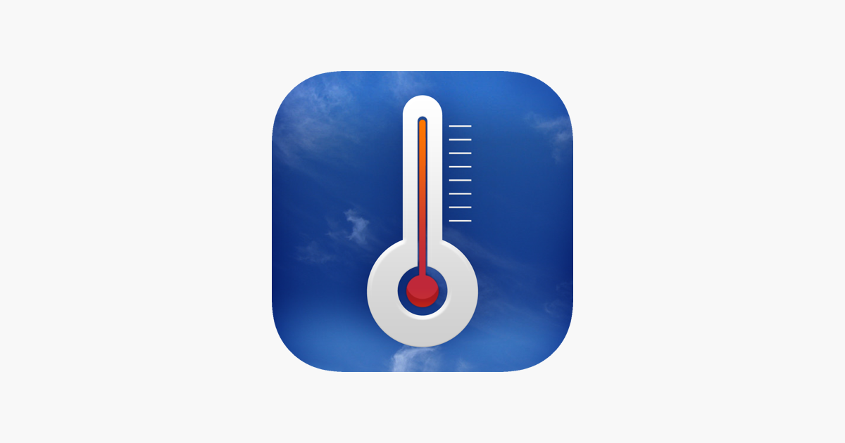 Varmt vær termometer i App Store