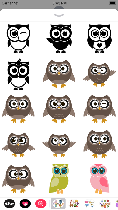 Owl Sticker Collection Screenshot