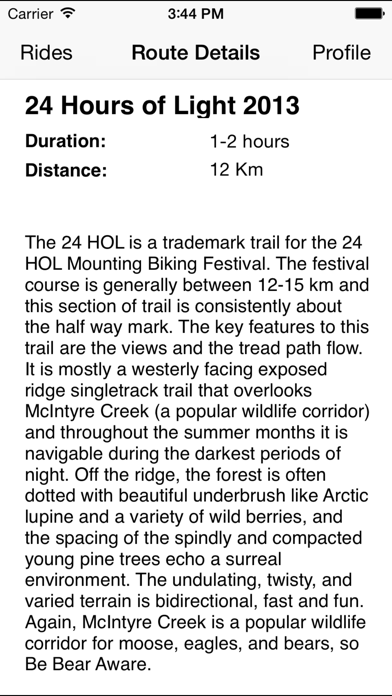 Whitehorse Trail Guide Screenshot